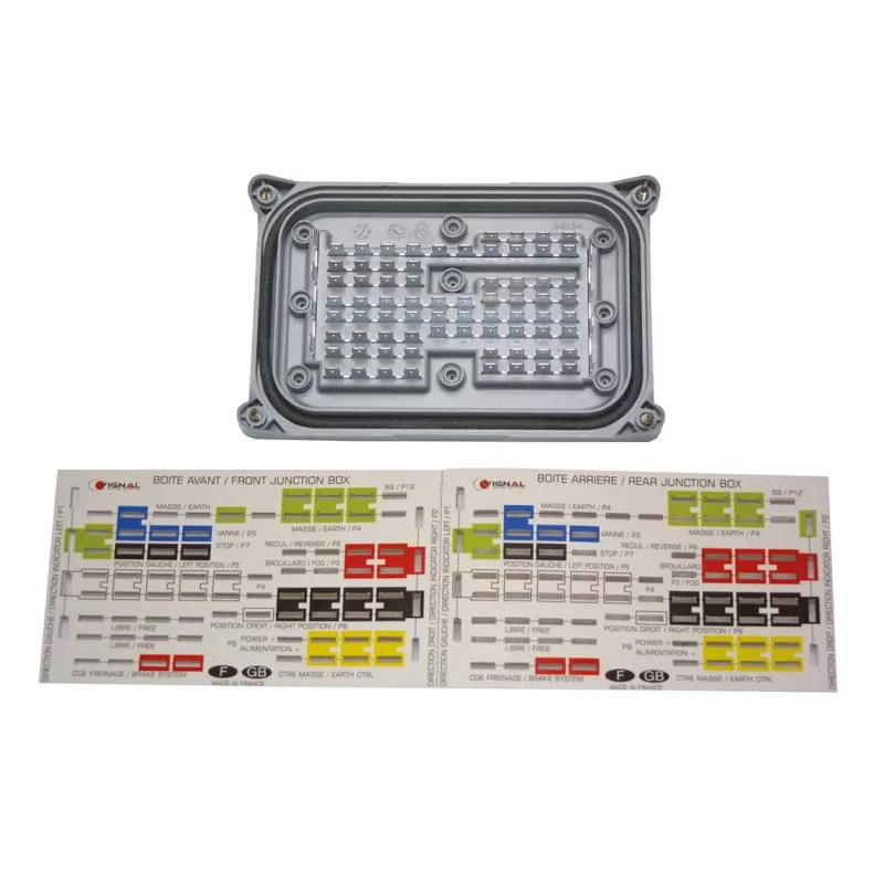 MDJ - Couvercle module de jonction avec étiquette vignal D11889