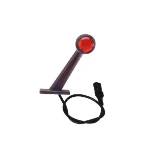 DX - Luz de gálibo y gálibo 12/24V cristal + bombillas rojas para conectar a LC8