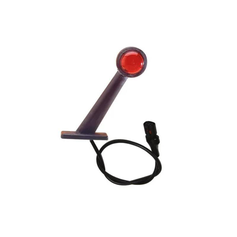 DX - Luz de gálibo y gálibo 12/24V cristal + bombillas rojas para conectar a LC8