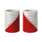 BA - Set rouleaux Chevron Rouge/Blanc Classe B 9 m VIGNAL D11955