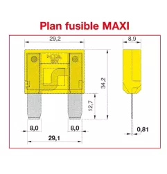 Fusible MAXI SAE J 1888 - ISO 8820 20A