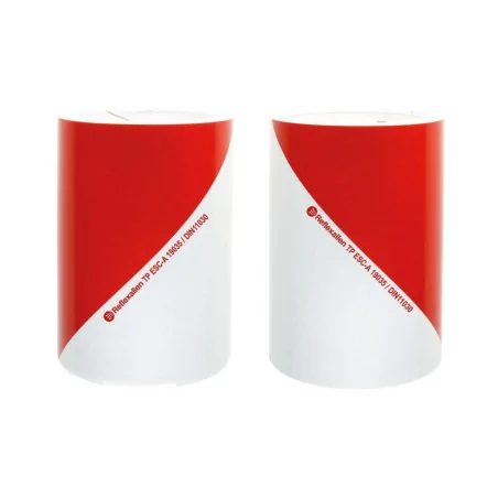 BA - Set rouleaux Chevron Rouge/Blanc Classe A 9 m vignal D12020