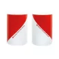 BA - Set rouleaux Chevron Rouge/Blanc Classe A 9 m vignal D12020