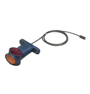 DX – Umriss- und Begrenzungslichtbirnen, 12/24 V, Kristall + rotes + bernsteinfarbenes Click-in-Kabel