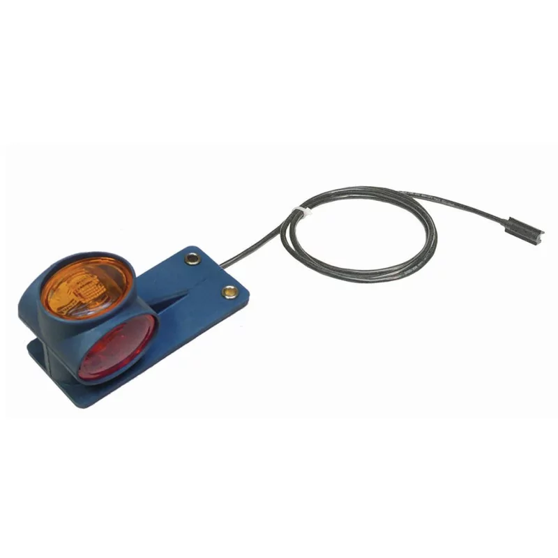 DX - Luce d'ingombro e luce d'ingombro Lampadine 12/24V cristallo + rossa + ambra cavo a scatto DX - Luce d'ingombro e luce d'ingombro Lampadine 12/24V cristallo + rossa + ambra cavo a scatto