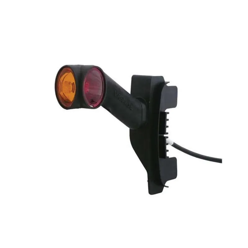 DXLC8 - Clearance and marker light 12/24V crystal + red + amber bulbs mounting on LC8 DXLC8 - Clearance and marker light 12/24V crystal + red + amber bulbs mounting on LC8