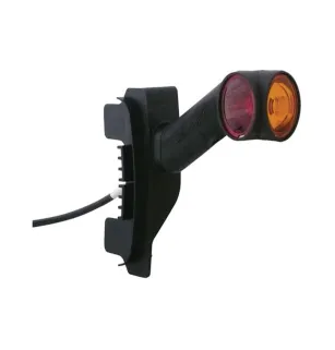 DXLC8 - Lámparas de luz de gálibo y gálibo 12/24V cristal + rojo + ámbar montaje en LC8
