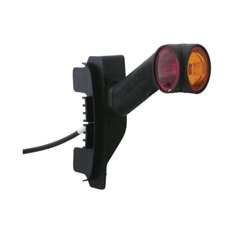 DXLC8 - Lâmpadas de folga e folga 12/24V cristal + vermelho + âmbar montagem em LC8