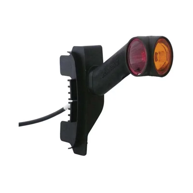 DXLC8 - Lámparas de luz de gálibo y gálibo 12/24V cristal + rojo + ámbar montaje en LC8 DXLC8 - Lámparas de luz de gálibo y gálibo 12/24V cristal + rojo + ámbar montaje en LC8