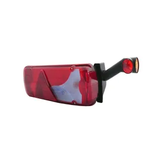 DXLC8 - Lámparas de luz de gálibo y gálibo 12/24V cristal + rojo + ámbar montaje en LC8