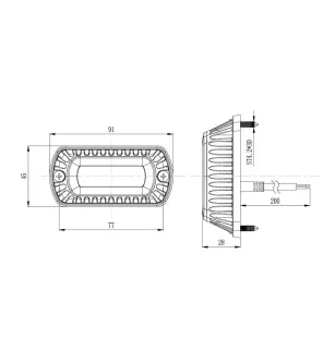 DL klein - Kompakter bernsteinfarbener LED-Einbaustrahler VIGNAL D13860