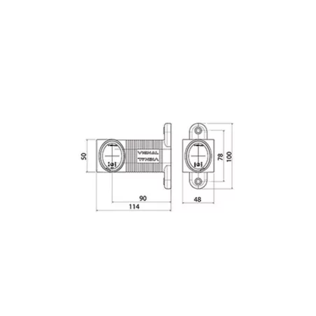 DX LED - Feu de gabarit symétrique LED 12/24V cristal + rouge + ambre VIGNAL D13875