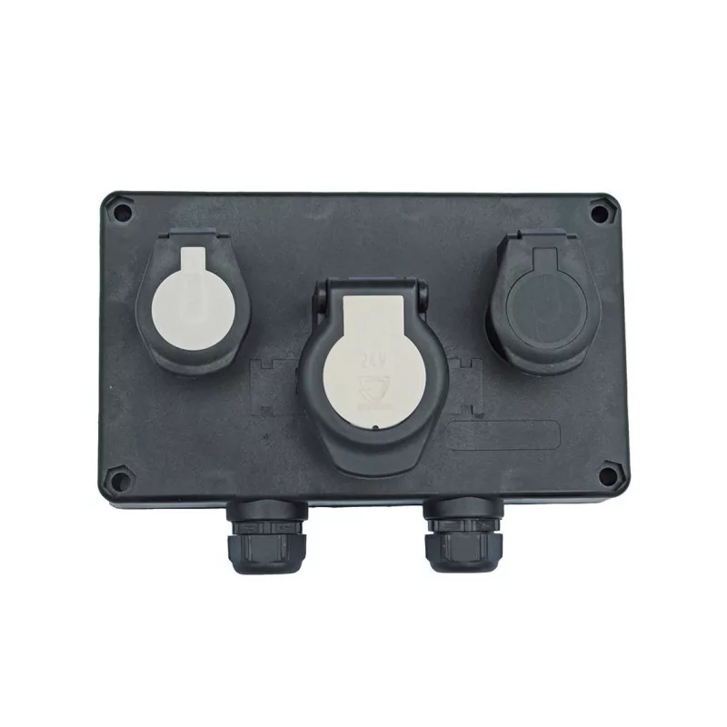 7P-15P - Pannello 3 prese con pressacavo VIGNAL D13889 7P-15P - Pannello 3 prese con pressacavo VIGNAL D13889