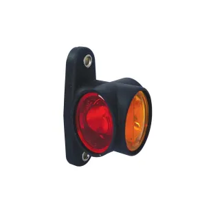 DX LED - Luz de gálibo LED simétrica 12/24V cristal + rojo + ámbar VIGNAL D14031
