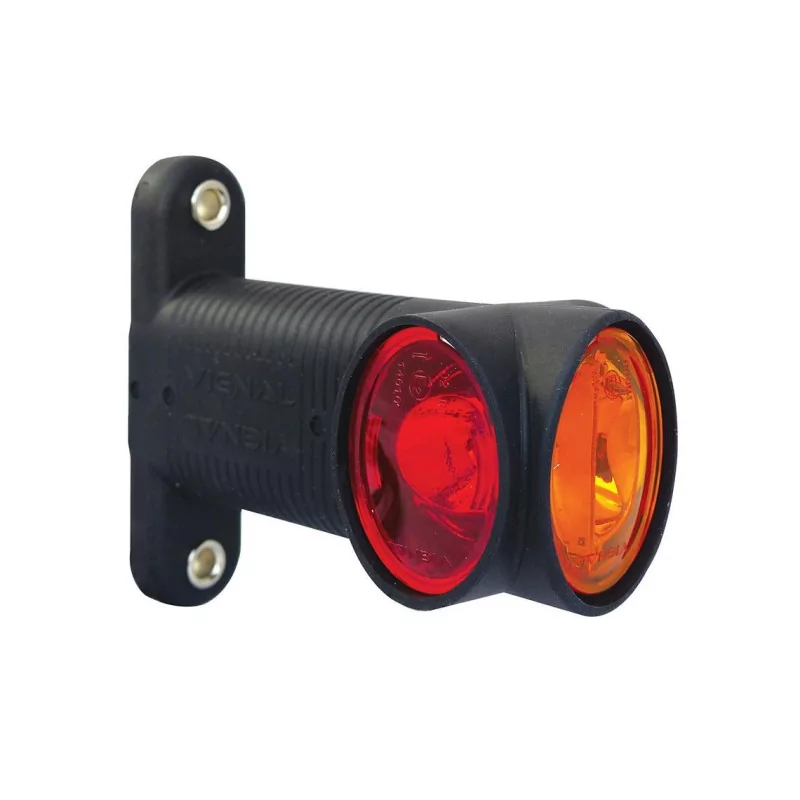 DX LED - Luz de gálibo LED simétrica 12/24V cristal + rojo + ámbar VIGNAL D14034 DX LED - Luz de gálibo LED simétrica 12/24V cristal + rojo + ámbar VIGNAL D14034