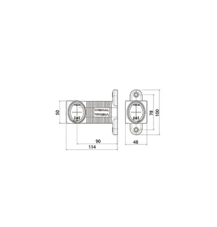 DX LED - Luz de gálibo LED simétrica 12/24V cristal + rojo + ámbar VIGNAL D14034