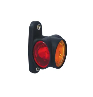 DX LED - Luz de gálibo LED simétrica 12/24V cristal + rojo + ámbar VIGNAL D14035