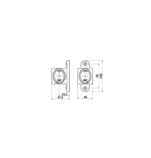 DX LED - Luz de gálibo LED simétrica 12/24V cristal + rojo + ámbar VIGNAL D14035