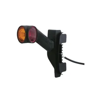 DXLC8 - Luz LED de gálibo y gálibo 12/24V cristal + rojo + ámbar montaje en LC8