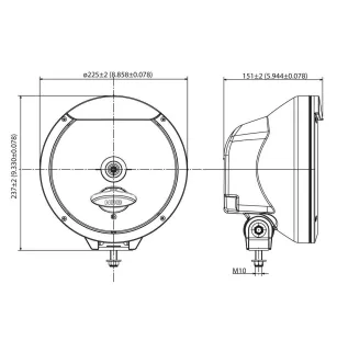 ALPHA 225 PRO XENON - Luce ausiliaria XENON 12/24V VIGNAL D14164