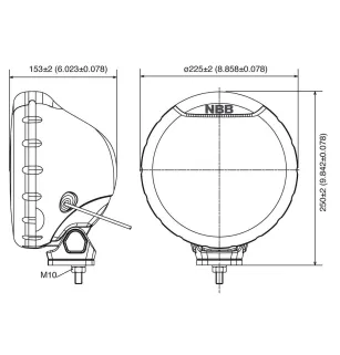 ALPHA 225 – Halogen-Zusatzscheinwerfer 12/24 V Vignal D14166