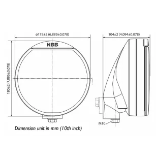 ALPHA 175 LED - LED-Zusatzscheinwerfer 12/24V VIGNAL D14167