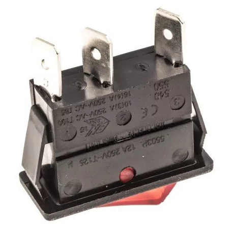 Illuminated Rocker Switch Red On-Off