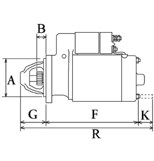 Anlasser Nissan, Hitachi, Bosch 0986012081, 0986012231