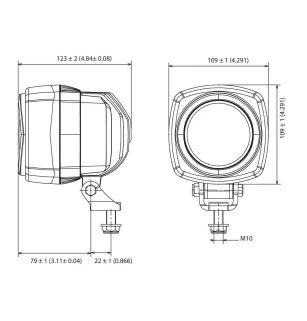 SHD LED BLU/ROSSO - Illuminazione di sicurezza LED di segnalazione blu/rosso 12/100V