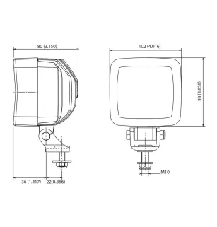 SHD 850 LED - Phare de travail Heavy LED 12/24V VIGNAL D14295