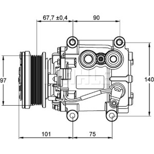 Compresseur de clim Jaguar - 90845016, ACP772, 510673.00