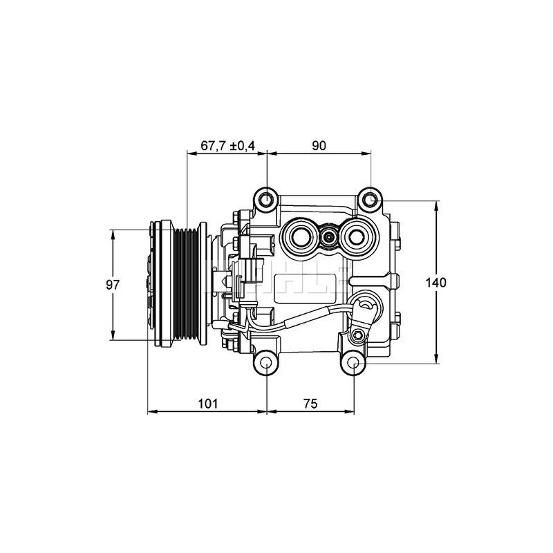 Compresseur de clim Jaguar - 90845016, ACP772, 510673.00