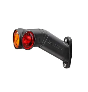 DX LED - Luz de gálibo izquierda LED 12/24V cristal + rojo + ámbar VIGNAL D14423