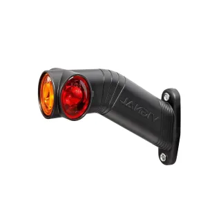 DX LED - Luz de gálibo izquierda LED 12/24V cristal + rojo + ámbar VIGNAL D14425