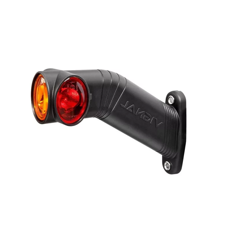 DX LED - Luz de posición lateral izquierda LED 12/24V cristal + rojo + ámbar VIGNAL D14427