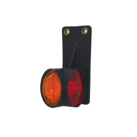 DX LED - Left side marker light LED 12/24V crystal + red + amber VIGNAL AD14429