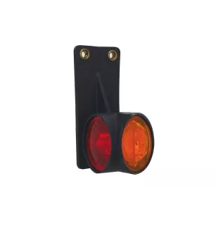 DX LED - Feu de gabarit droit LED 12/24V cristal + rouge + ambre 
