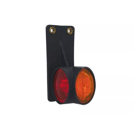 DX LED - Feu de gabarit droit LED 12/24V cristal + rouge + ambre 