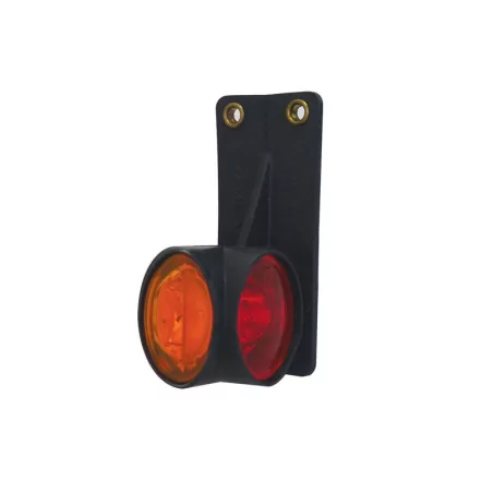 DX LED - Left side marker light LED 12/24V crystal + red + amber VIGNAL D14431