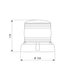 DX LED - Luce di posizione laterale sinistra LED 12/24V cristallo + rosso + ambra VIGNQL D14429
