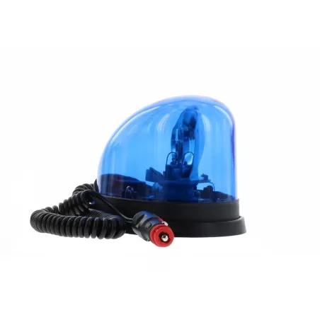 GOUTTE D'EAU - Gyrophare GOUTTE D'EAU magnetique bleu avec ampoule H1 - 12V