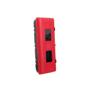 Scatole porta estintore - Scatola porta estintore 9kg reggetta in plastica rossa