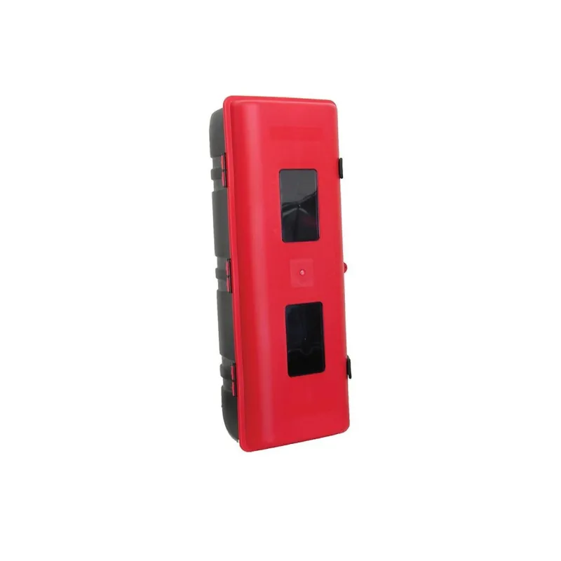 Cajas para extintor - Caja para extintor 9kg correa de plástico roja Cajas para extintor - Caja para extintor 9kg correa de plástico roja
