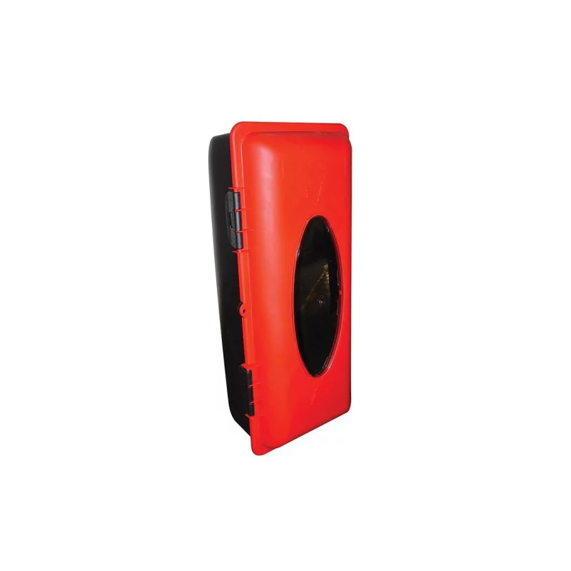 Feuerlöscher-Boxen – Feuerlöscher-Box 6 kg, rot, verstellbarer Clip-Gurt