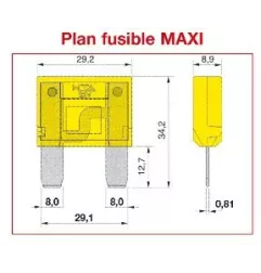 MAXI SAE J 1888 - Fusível ISO 8820 50A