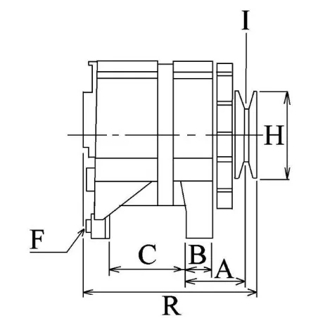 Lichtmaschine 14 Volt 60 A, Chrysler 3438176