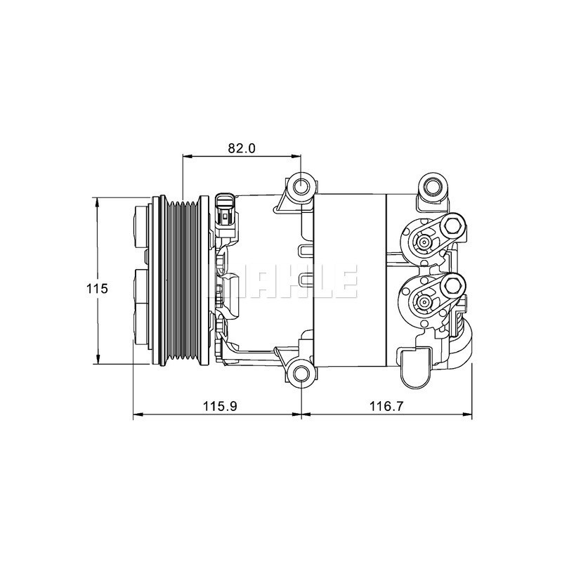 Compresseur de clim Ford - 90595056, 1459711, 1543949.00