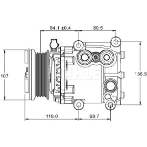 Compresseur de clim Ford - 90595059, 1481792, 1715467.00