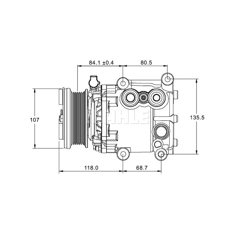 Compresseur de clim Ford - 90595059, 1481792, 1715467.00