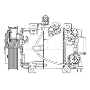 Compresseur de clim Kia/Hyundai - 90255007, 97701A2400, ACP01379